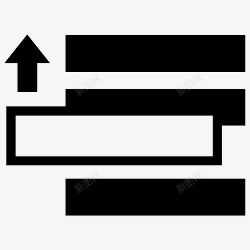 上移表格行上移一行图标svg_新图网 https://ixintu.com 上移 上移一行 交互 工具包 用户界面 表格行 软件界面