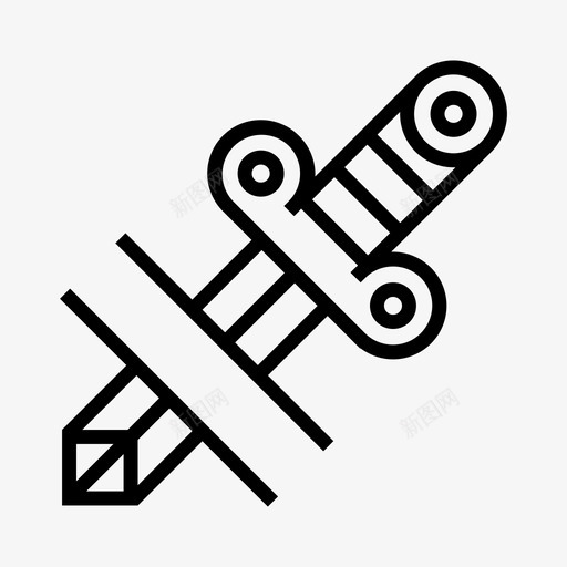 匕首刀刺图标svg_新图网 https://ixintu.com 刀 刺 匕首 纹身