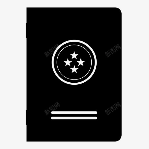 护照探险身份证图标svg_新图网 https://ixintu.com 护照 探险 旅行 航程 身份证