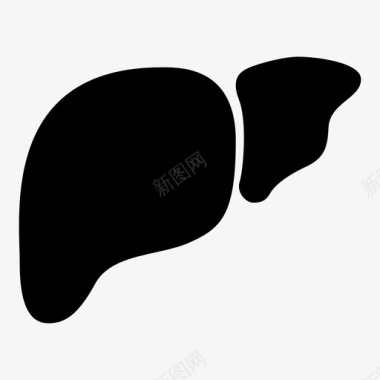 肝脏器官医学图标图标