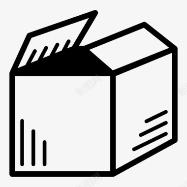 开箱储存装运图标图标