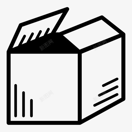 开箱储存装运图标svg_新图网 https://ixintu.com 储存 包装 包裹 开箱 捣固器 移动 装运 邮件 集装箱