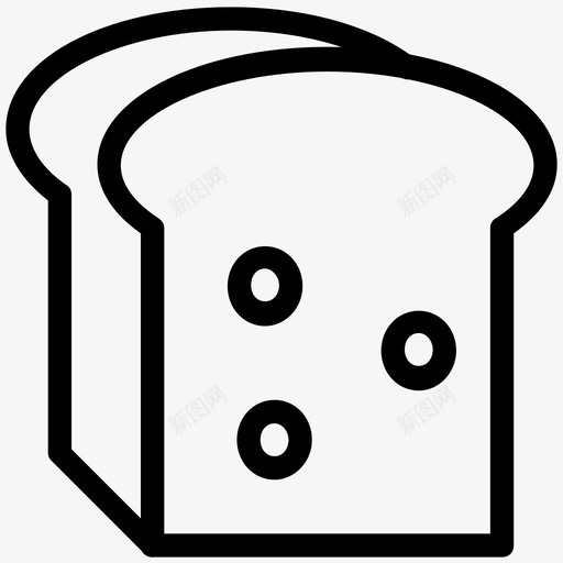 面包面包房食物图标svg_新图网 https://ixintu.com 海绵蛋糕 烤面包 面包 面包房 面筋 食物