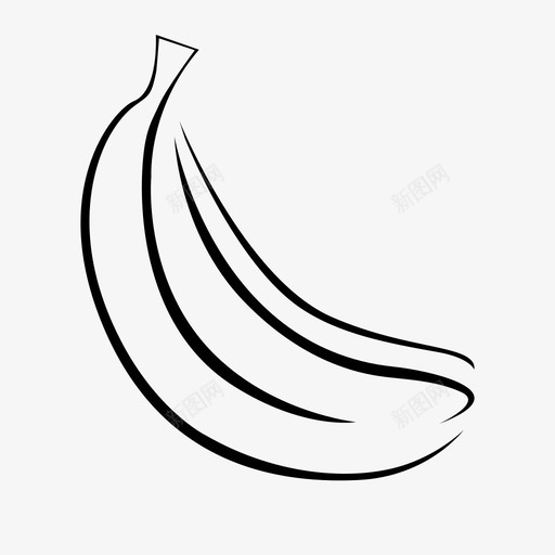 香蕉维生素果皮图标svg_新图网 https://ixintu.com 新鲜 果皮 电解质 维生素 美味 食物 香蕉 黄色