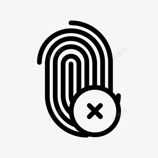 指纹删除触摸传感器图标svg_新图网 https://ixintu.com iphone 个人 传感器 安全 屏幕 扫描 指纹 指纹删除 触摸 身份