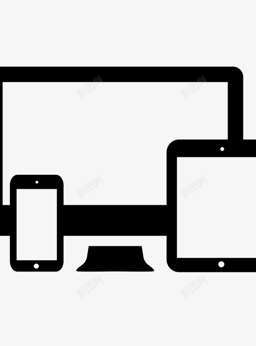 屏幕显示器平板电脑智能手机图标svg_新图网 https://ixintu.com 兼容性 屏幕显示器 平板电脑 手机 智能手机 桌面屏幕 桌面显示器 电脑屏幕 电脑显示器