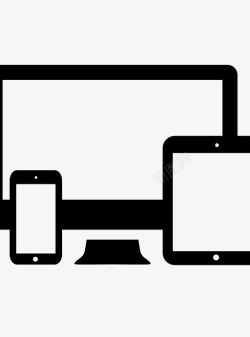 多台手机兼容屏幕显示器平板电脑智能手机图标高清图片