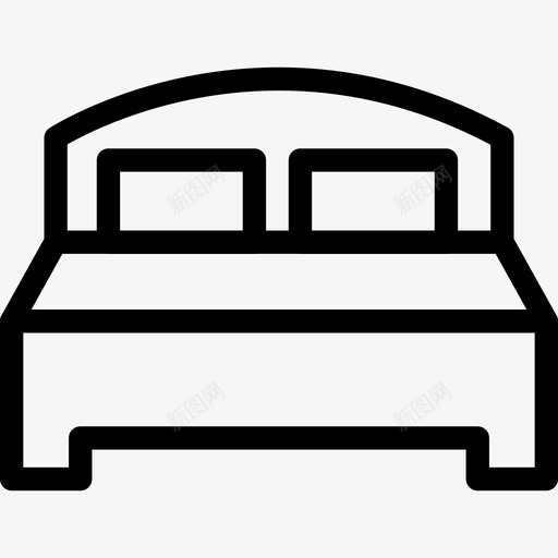 客房床垫家具图标svg_新图网 https://ixintu.com 客房 家具 床垫 旅馆家具