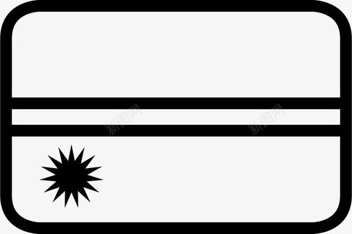 瑙鲁国旗国家象征民族自豪感图标图标
