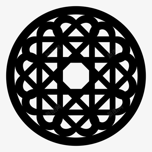 图案对称螺旋形图标svg_新图网 https://ixintu.com 几何 图案 圆形 对称 环形 球体 螺旋形 重复