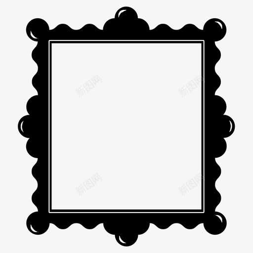 框架艺术装饰图标svg_新图网 https://ixintu.com 不规则镜子 图片 壁挂 展示 框架 缪斯 肖像 艺术 装饰 镜子