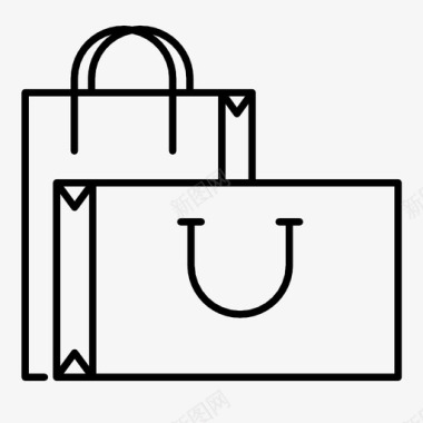 购物袋出售回收图标图标