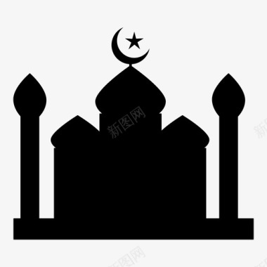 清真寺宗教拉姆赞图标图标