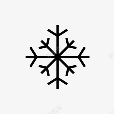 雪花天气预报独特图标图标