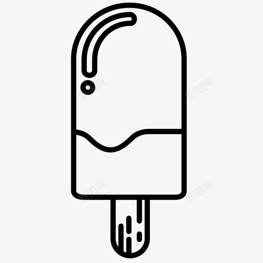 冰淇淋甜食冰棍图标svg_新图网 https://ixintu.com 冰棍 冰淇淋 冷冻 巧克力 款待 甜点 甜食 糖果