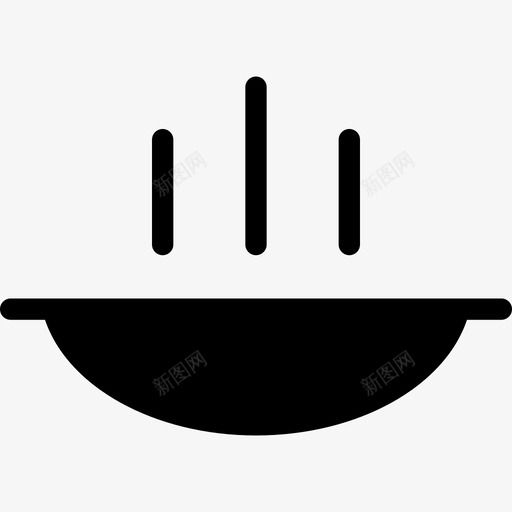 烹饪煮沸碗图标svg_新图网 https://ixintu.com 加热 厨房 热 烹饪 煮沸 碗 蒸汽 食物