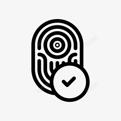 指纹检查触摸传感器图标svg_新图网 https://ixintu.com iphone 个人 传感器 安全 屏幕 扫描 指纹 指纹检查 触摸 身份