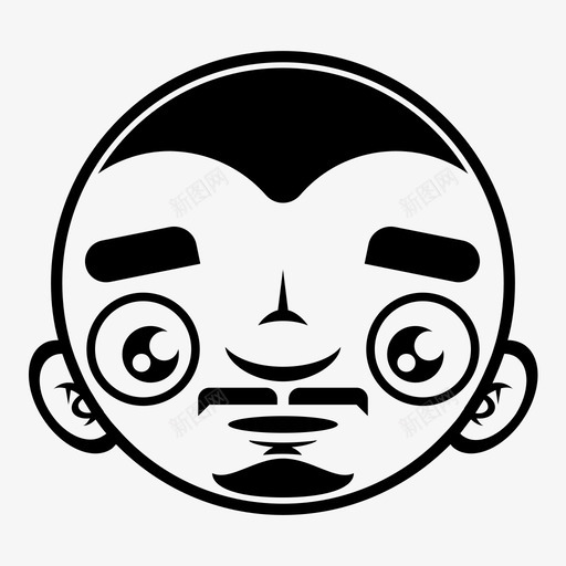 面部面部表情男性图标svg_新图网 https://ixintu.com 性格 情绪 惊讶 惊讶的脸 男性 面部 面部表情
