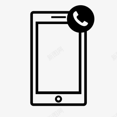 智能手机电话呼叫移动电话图标图标