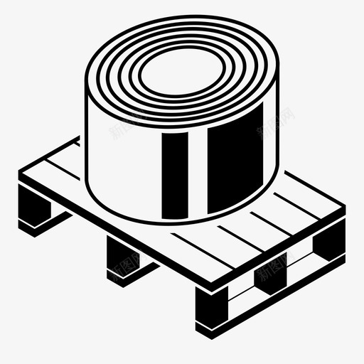 托盘木材仓库图标svg_新图网 https://ixintu.com 仓库 工业 建筑 托盘 托盘运输 木材 管道 船运 钢材