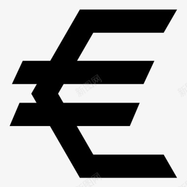 欧元贸易货币图标图标