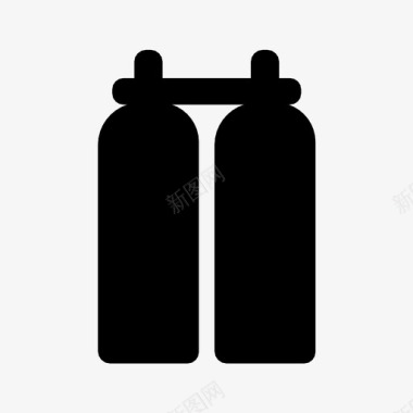 氧气罐空气罐氧气瓶图标图标