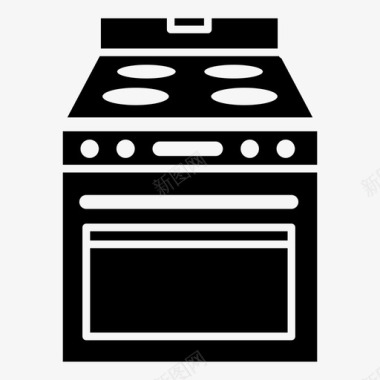 采购产品炉灶器具烤箱图标图标
