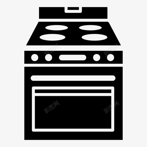 采购产品炉灶器具烤箱图标svg_新图网 https://ixintu.com 厨房 器具 对流 炊具 烤箱 电器 采购产品炉灶