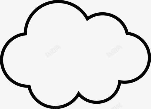 云上面驱动器图标svg_新图网 https://ixintu.com 上面 不祥 云 图标线中等边缘圆形 天空 技术 服务器云 雨 驱动器