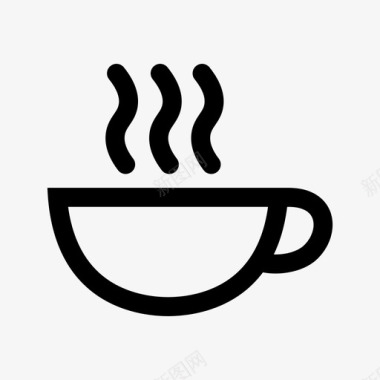 咖啡茶蒸汽图标图标