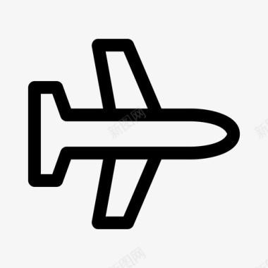 飞机旅行者运输工具图标图标