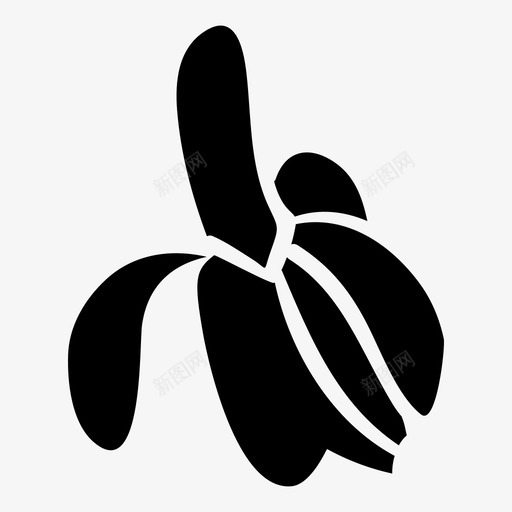 香蕉素描植物图标svg_新图网 https://ixintu.com 健康水果 健康零食 健康食品 手绘 植物 素描 自然 营养 香蕉