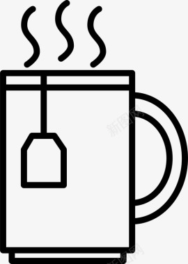 茶下午茶咖啡因图标图标