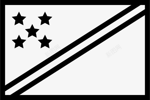 所罗门群岛旗帜胜利标志所罗门群岛图标图标
