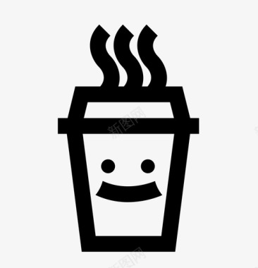咖啡杯美味纸杯图标图标