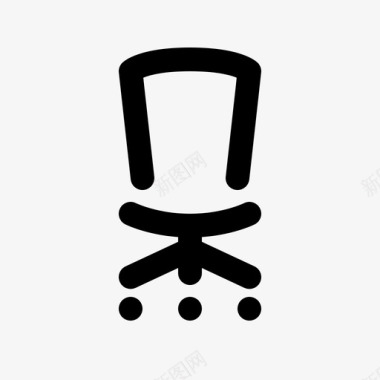 办公椅轮子座椅图标图标