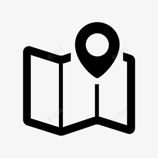 地图图钉地点图标svg_新图网 https://ixintu.com 图钉 地图 地图图标 地图图钉 地图折叠 地图标记 地点 旅行 绘图 轨迹 道路