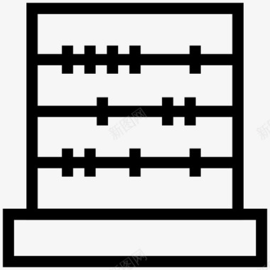 算盘计算工具计算图标图标