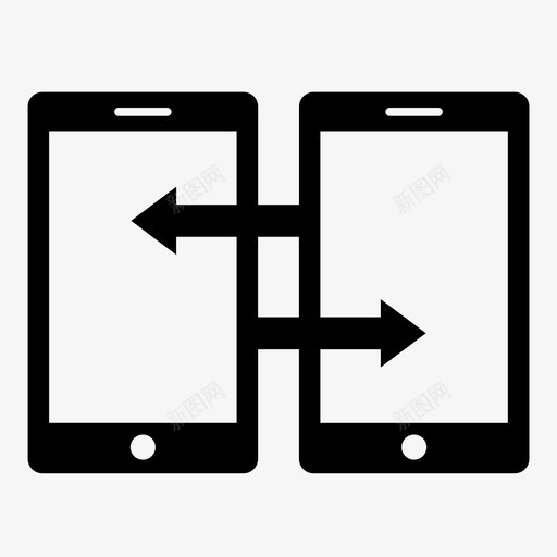数据传输安全发送图标svg_新图网 https://ixintu.com 信号 发送 同步 安全 平板电脑 技术 数据传输 智能手机 通过