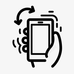 iphone滑动摇手机触摸屏触摸手势图标高清图片