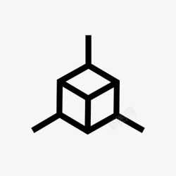 砖角背景图片立方体冰图表图标高清图片