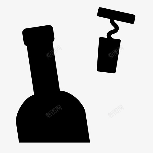 开瓶器葡萄酒年份酒图标svg_新图网 https://ixintu.com 干杯 年份酒 幸福 开放 开瓶器 派对 葡萄酒 螺丝刀 起源 酒 饮料