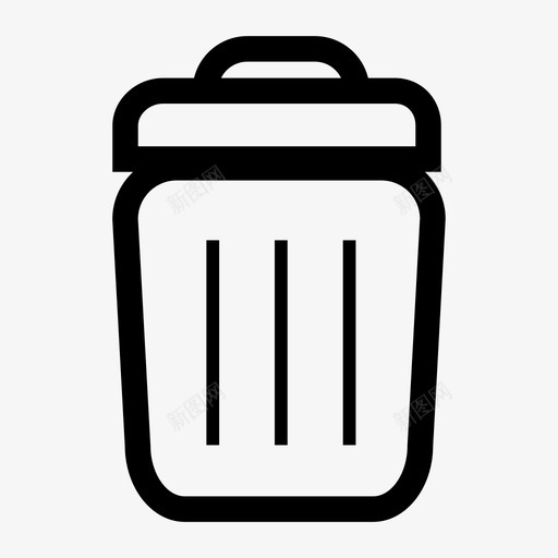 垃圾桶存储回收图标svg_新图网 https://ixintu.com 删除 回收 垃圾 垃圾桶 垃圾箱 存储 容器 收集器 清空