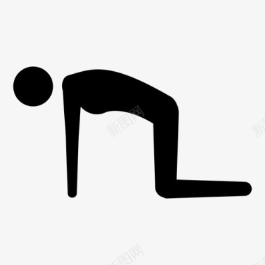 瑜伽锻炼桌子图标图标