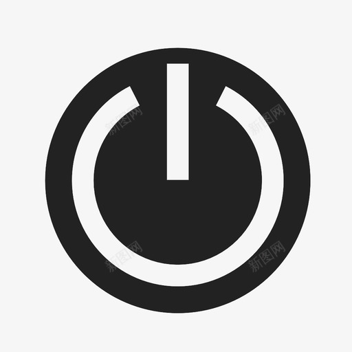 电源按钮关机重启图标svg_新图网 https://ixintu.com 休眠 关机 关闭 电源按钮 重启
