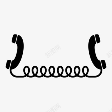 电话线电信通话图标图标