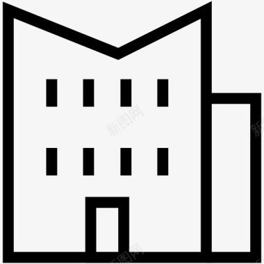 建筑商业建筑房地产图标图标