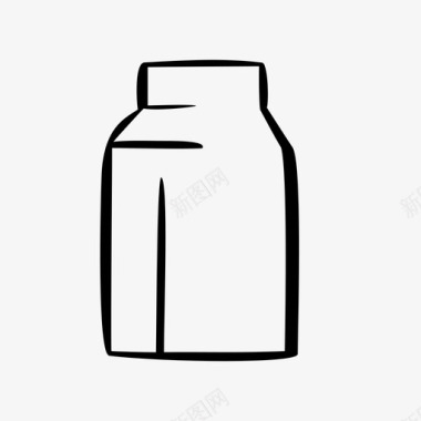 牛奶盒蛋白质天然图标图标