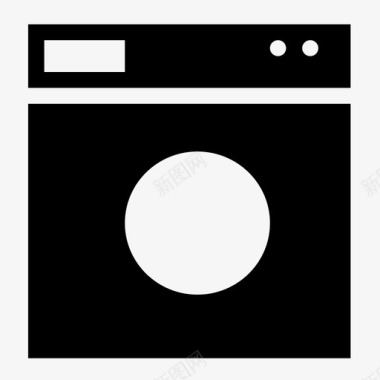 洗衣机杂务烘干机图标图标