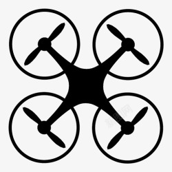 无人驾驶技术四旋翼机无线电控制无人机遥控图标高清图片